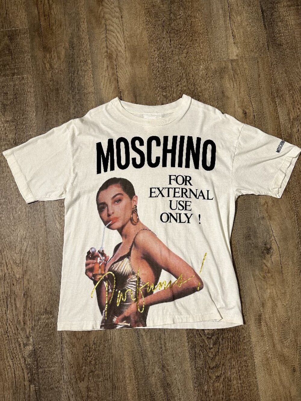 Moschino Vintage 90s Perfume T-shirt